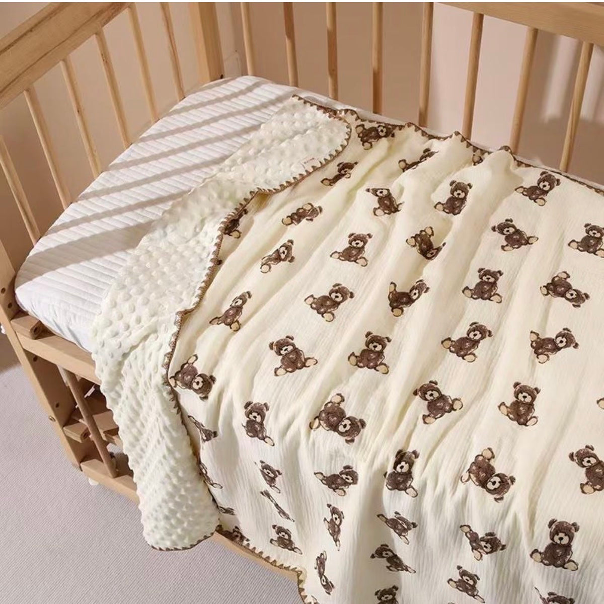 Muslin bubble blanket