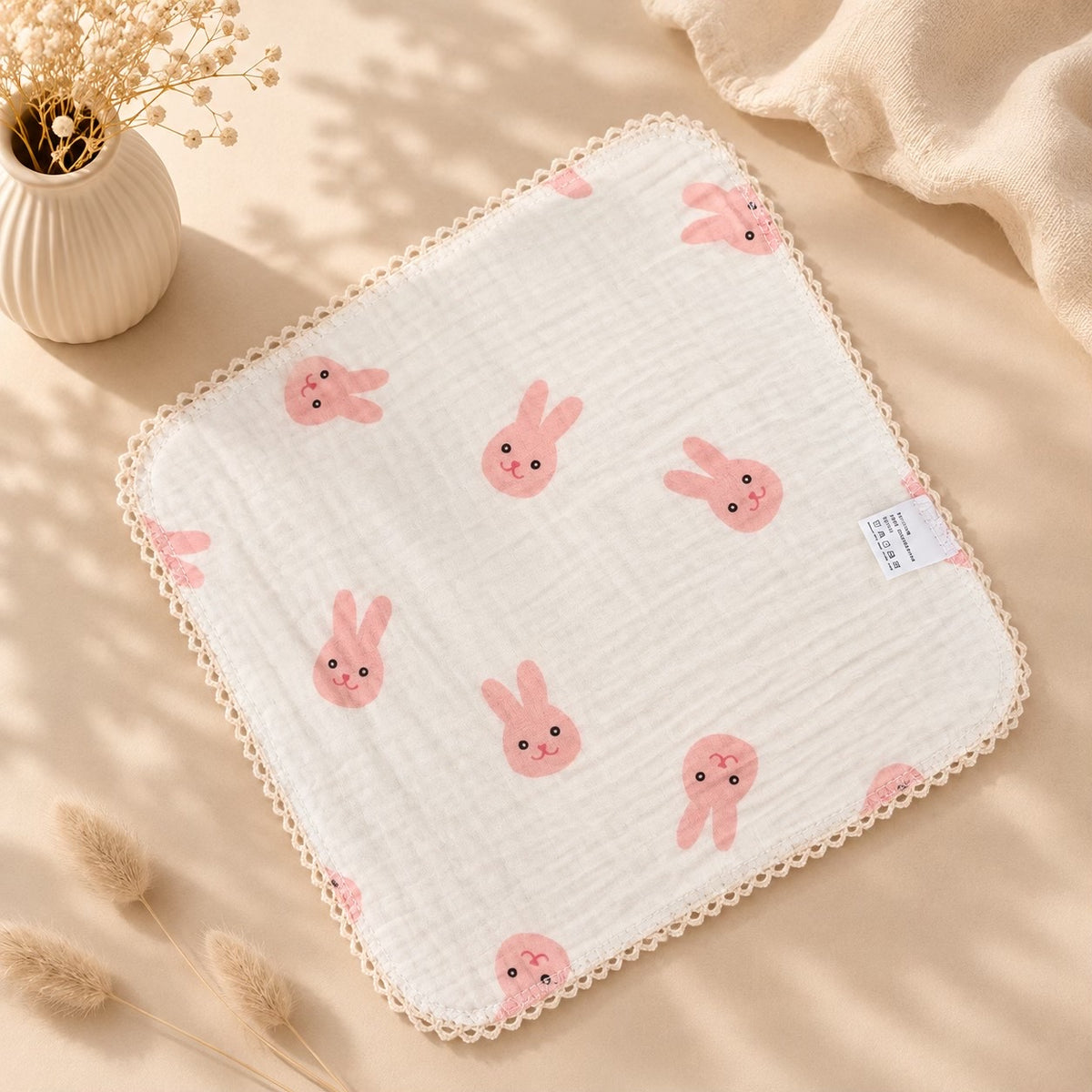 Scalloped wash cloth (1 Pc)