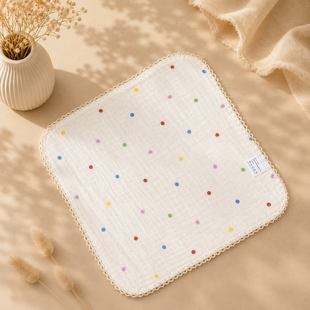 Scalloped wash cloth (1 Pc)