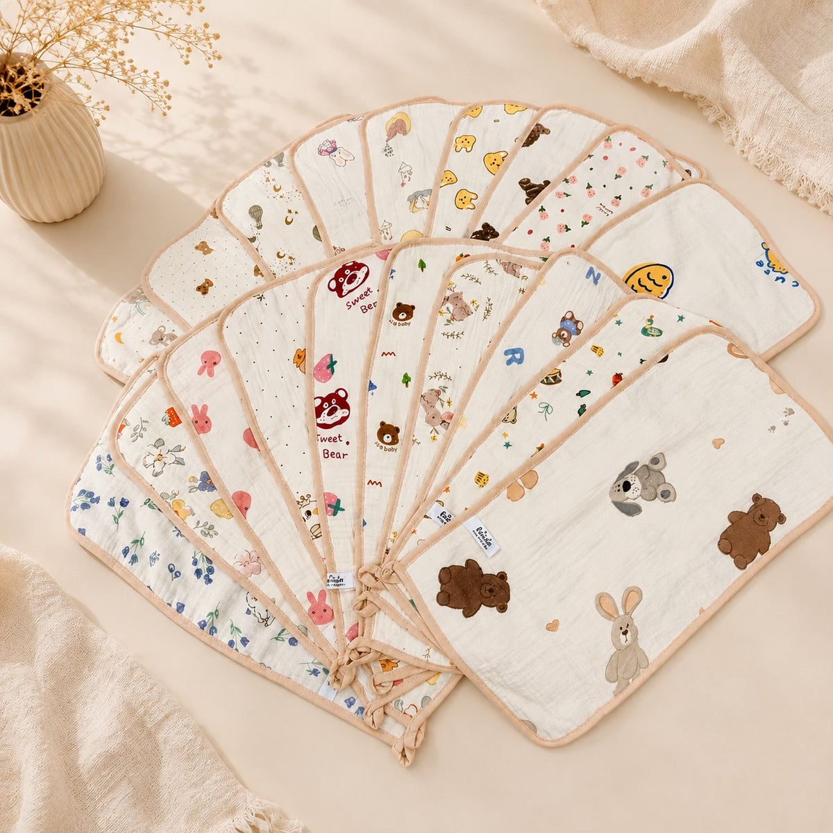 Muslin burp cloth (1 Pc)