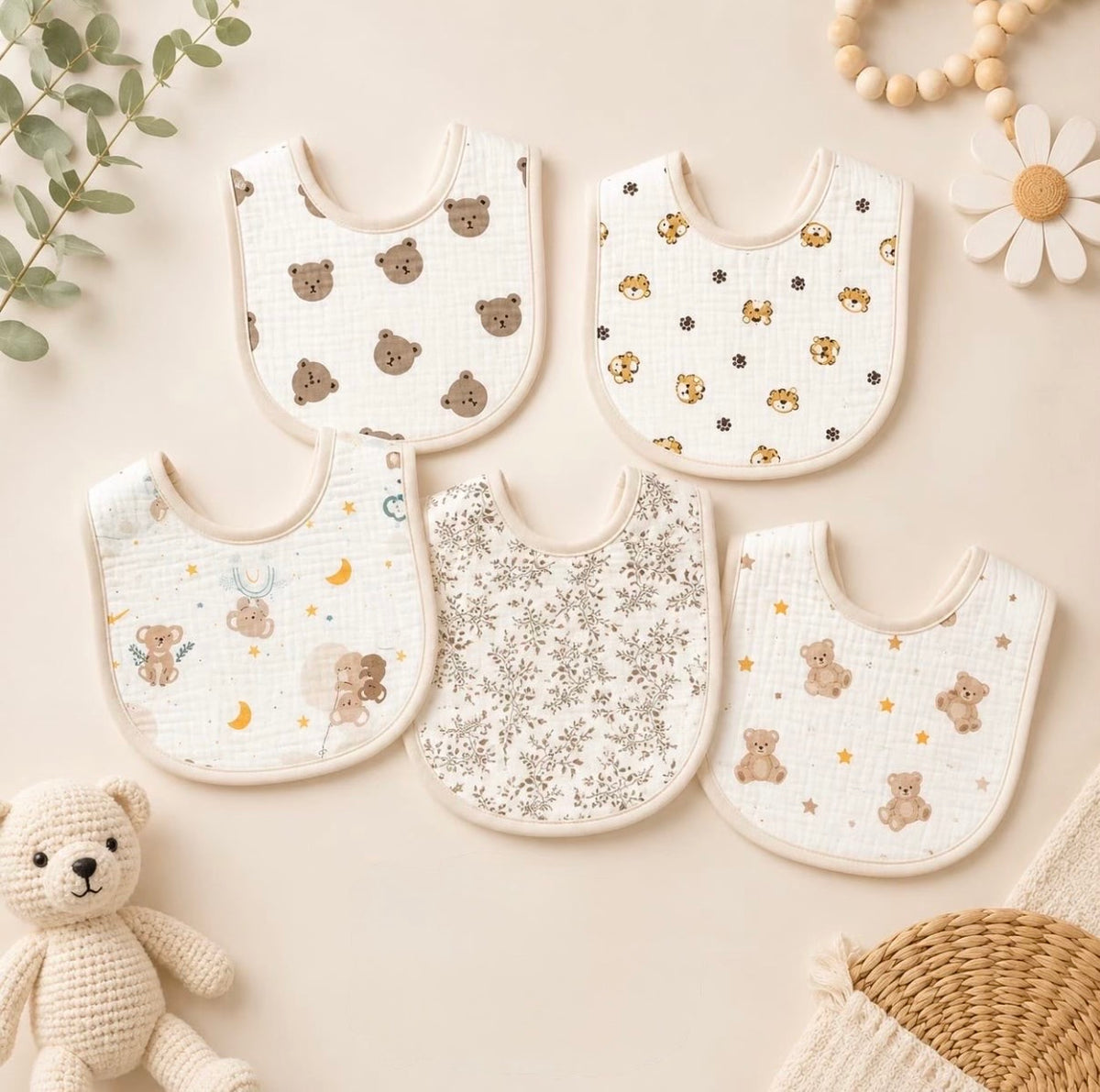Muslin bib (1 Pc)