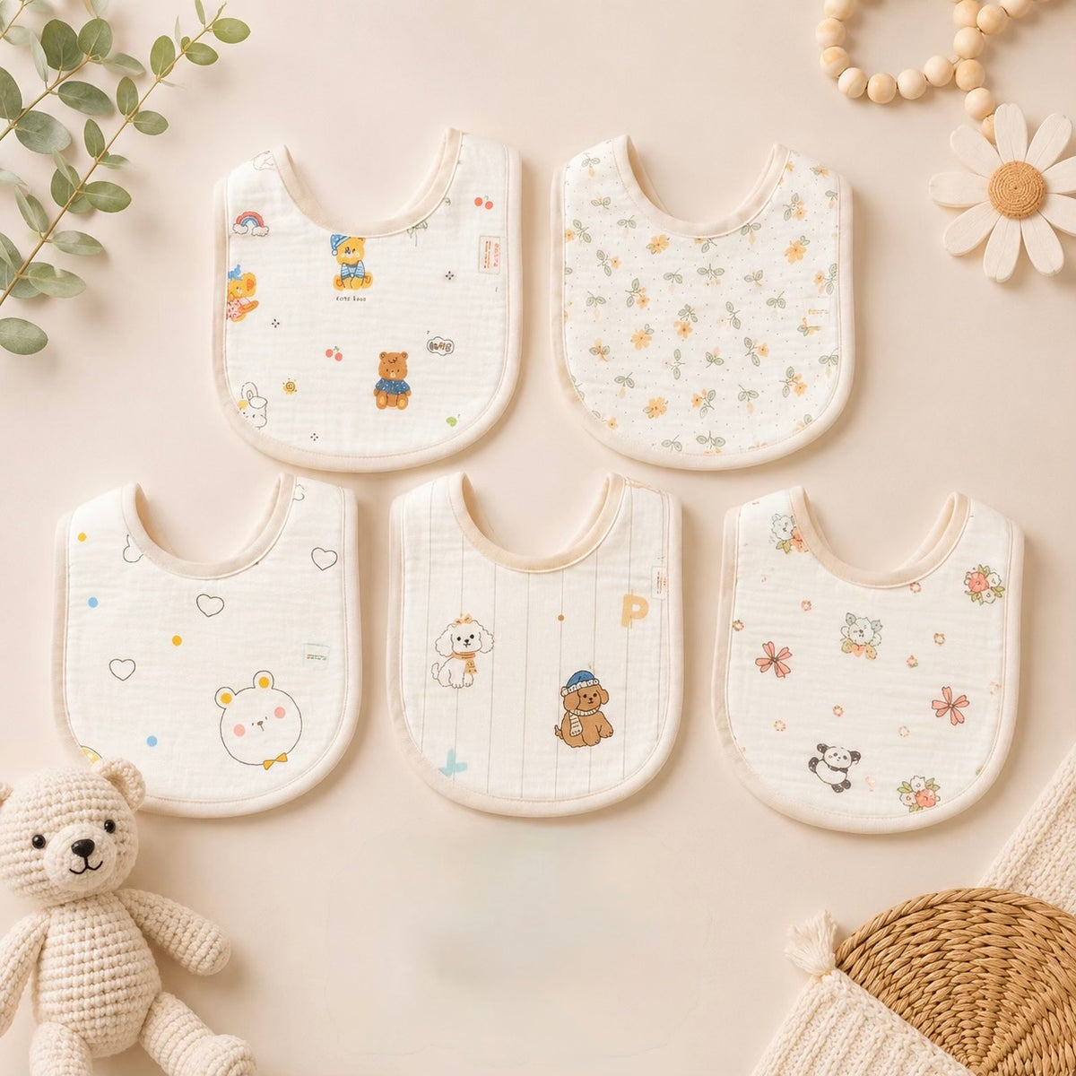 Muslin bib (1 Pc)