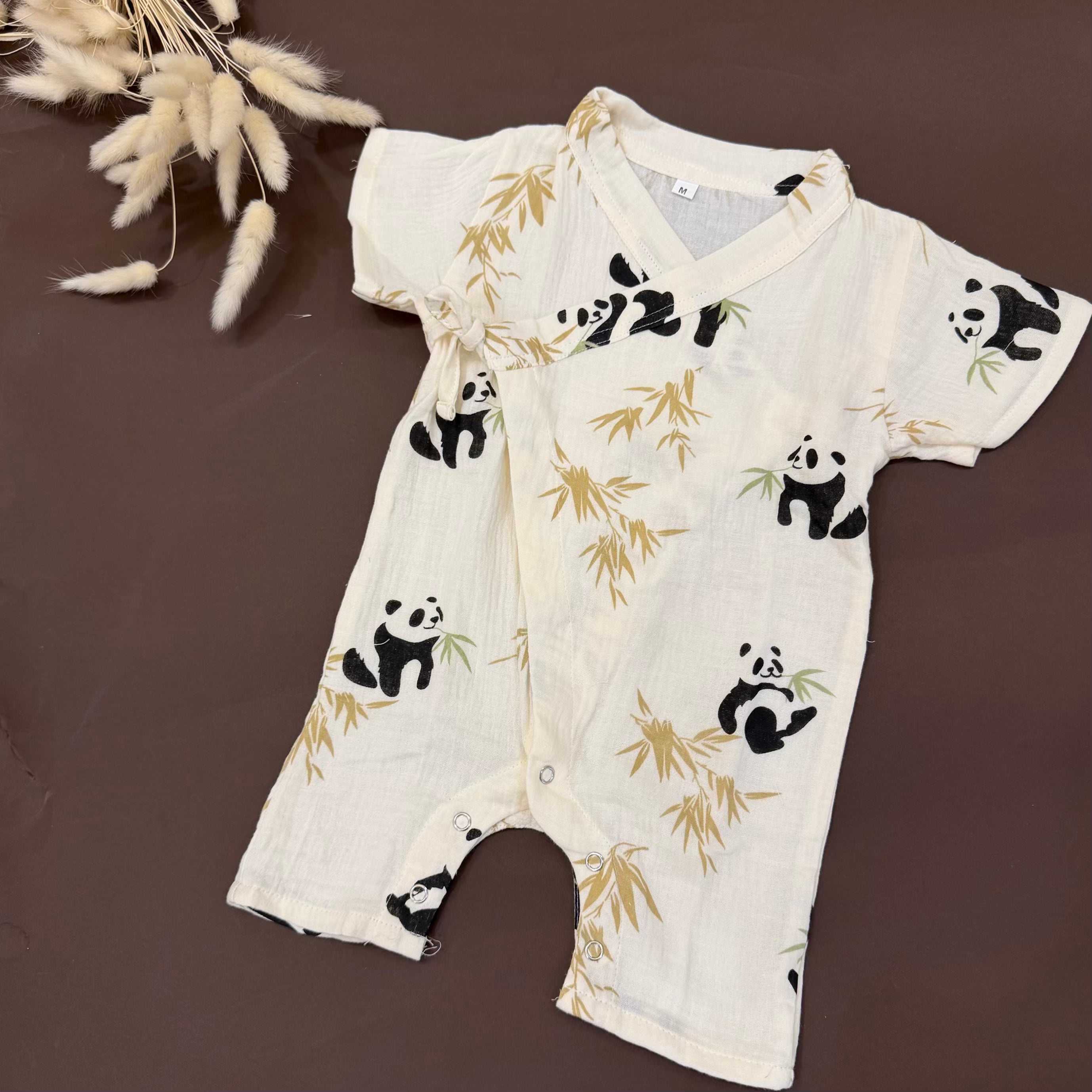 Kimono muslin romper