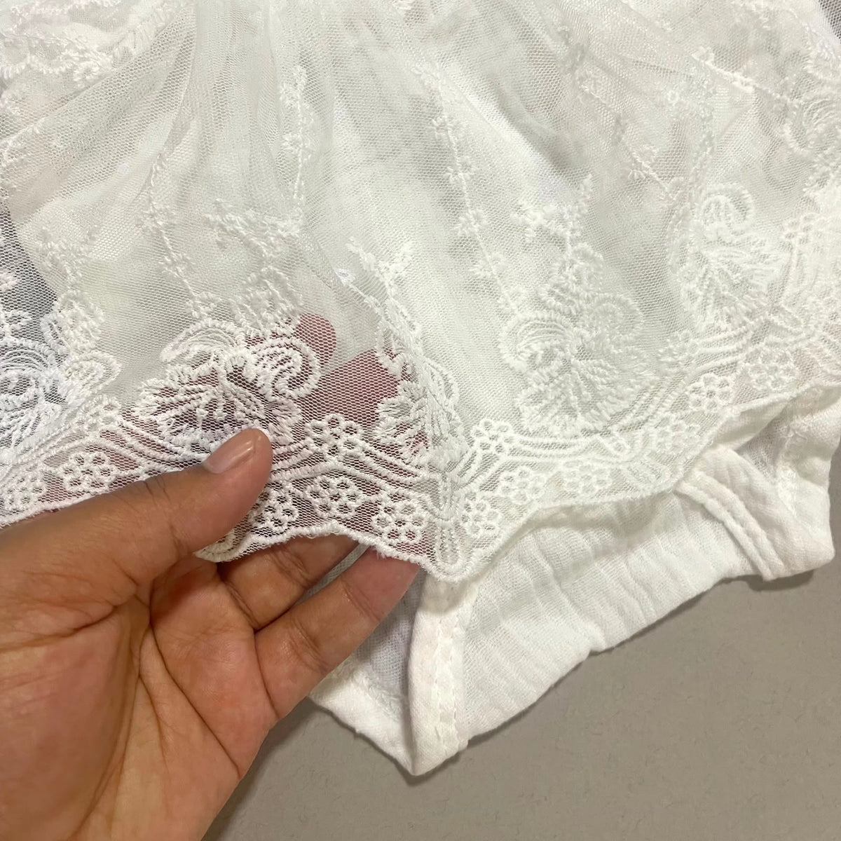 Eve lace romper