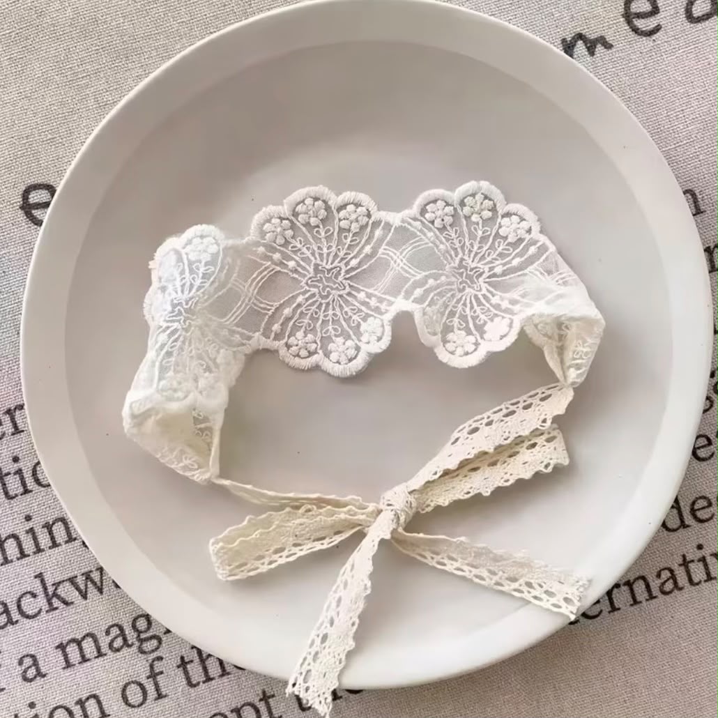 Whisper lace Ivory headband
