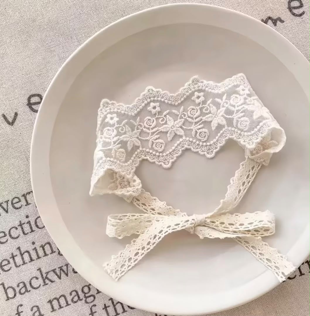 Whisper lace Ivory headband