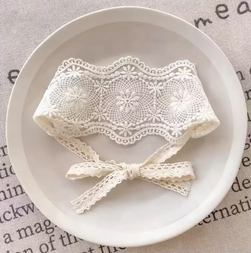 Whisper lace Ivory headband